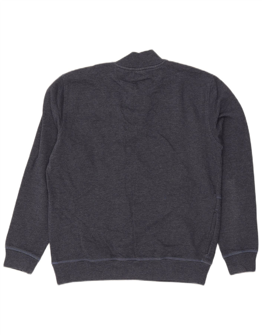 Pierre Cardin Herren-Sweatshirt mit Reißverschluss am Hals, Größe S, marineblaue Baumwolle