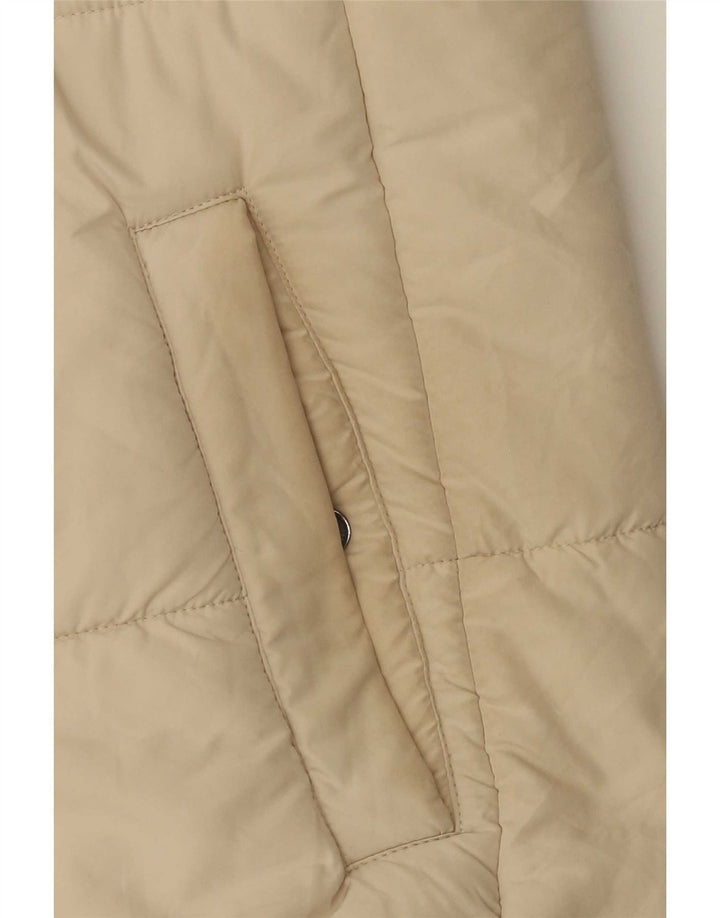 Marks & Spencer Wattierte Damenjacke mit Kapuze, UK 12, Mittel, gebrochenes Weiß