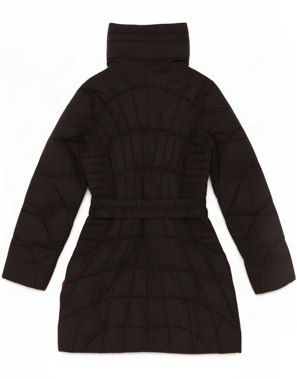 Kappa Damen Wattierter Mantel UK 12 Medium Schwarz Polyamid