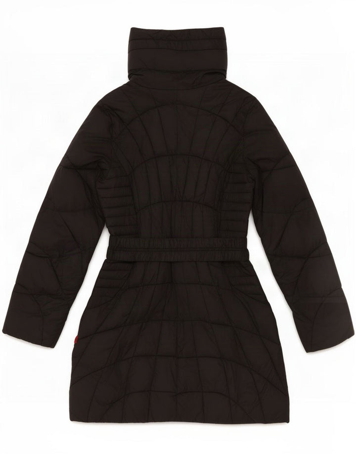 Kappa Damen Wattierter Mantel UK 12 Medium Schwarz Polyamid