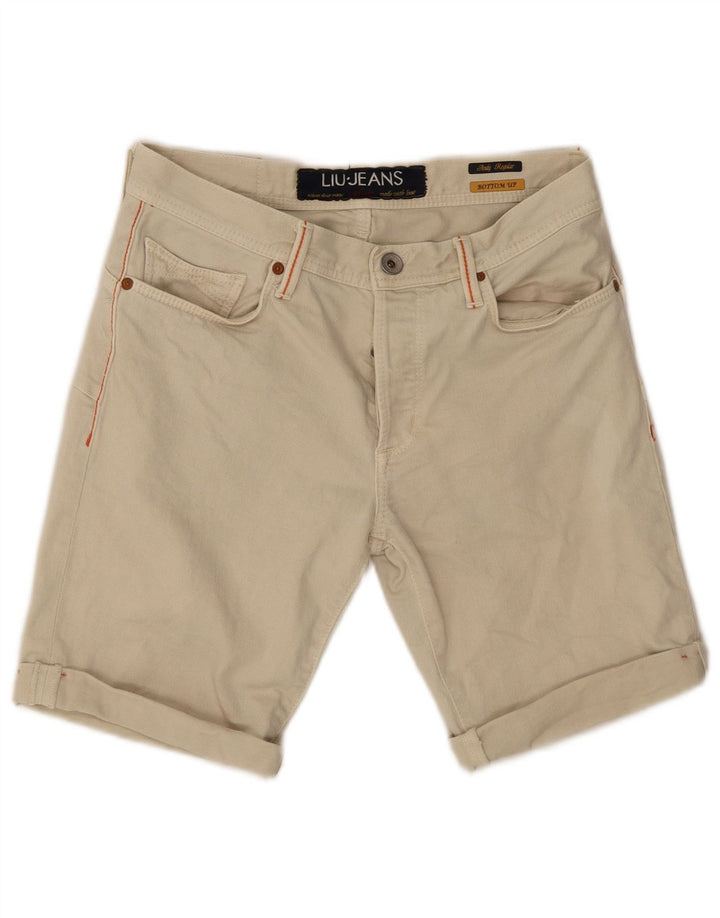 Liu Jo Herren-Shorts, normal, lässig, W31, mittelbeige Baumwolle