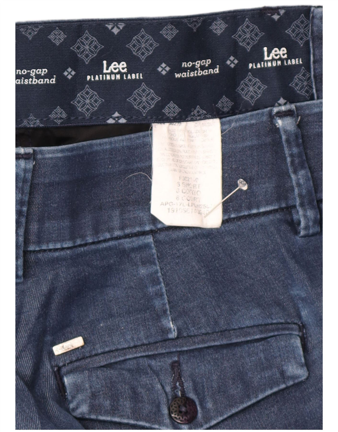 LEE Damen Platinum Label Straight Jeans US 6 Medium W30 L30 Blaue Baumwolle