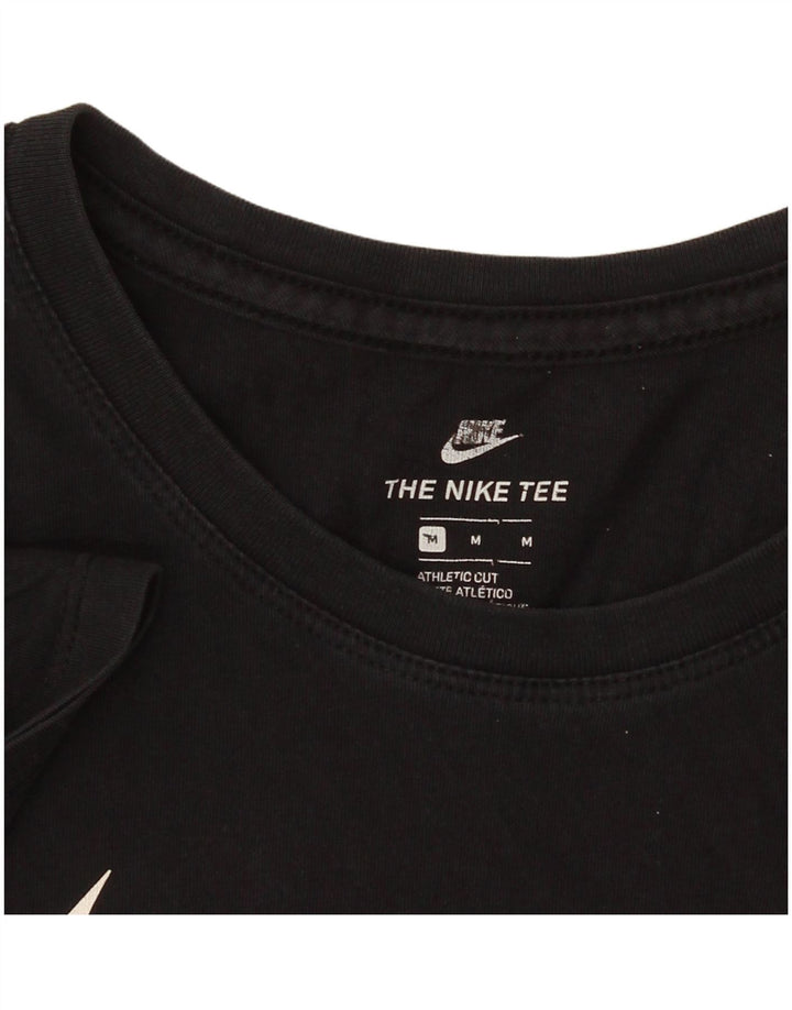 Nike Damen Athletic Cut Graphic T-Shirt Top UK 14 Medium Schwarz