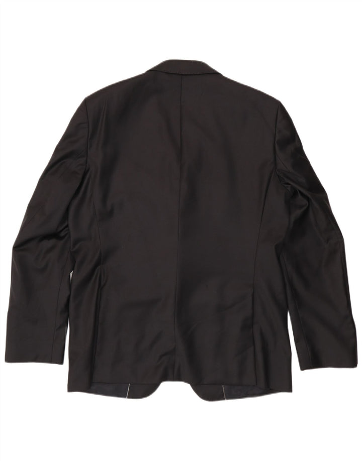 Zara Herren 2-Knopf-Blazerjacke EU 54 XL Schwarz