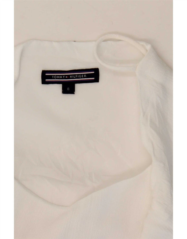 Tommy Hilfiger Damen Cami Top US 8 Medium Weiß gestreift