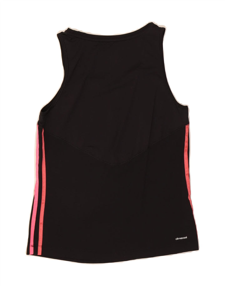 ADIDAS Womens Climacool Vest Top UK 12/14 Medium Black Nylon Vintage Adidas and Second-Hand Adidas from Messina Hembry 