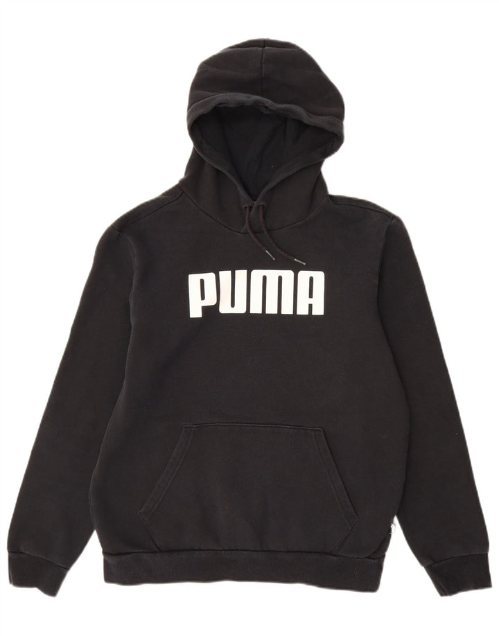PUMA Herren Graphic Hoodie Pullover Small Schwarz Baumwolle