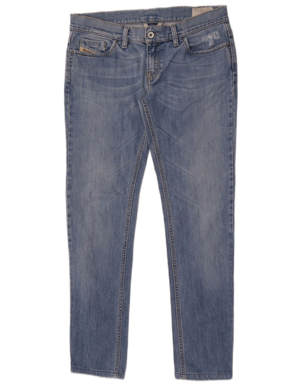 Diesel Damen Liv Slim Jeans W30 L30 Blaue Baumwolle