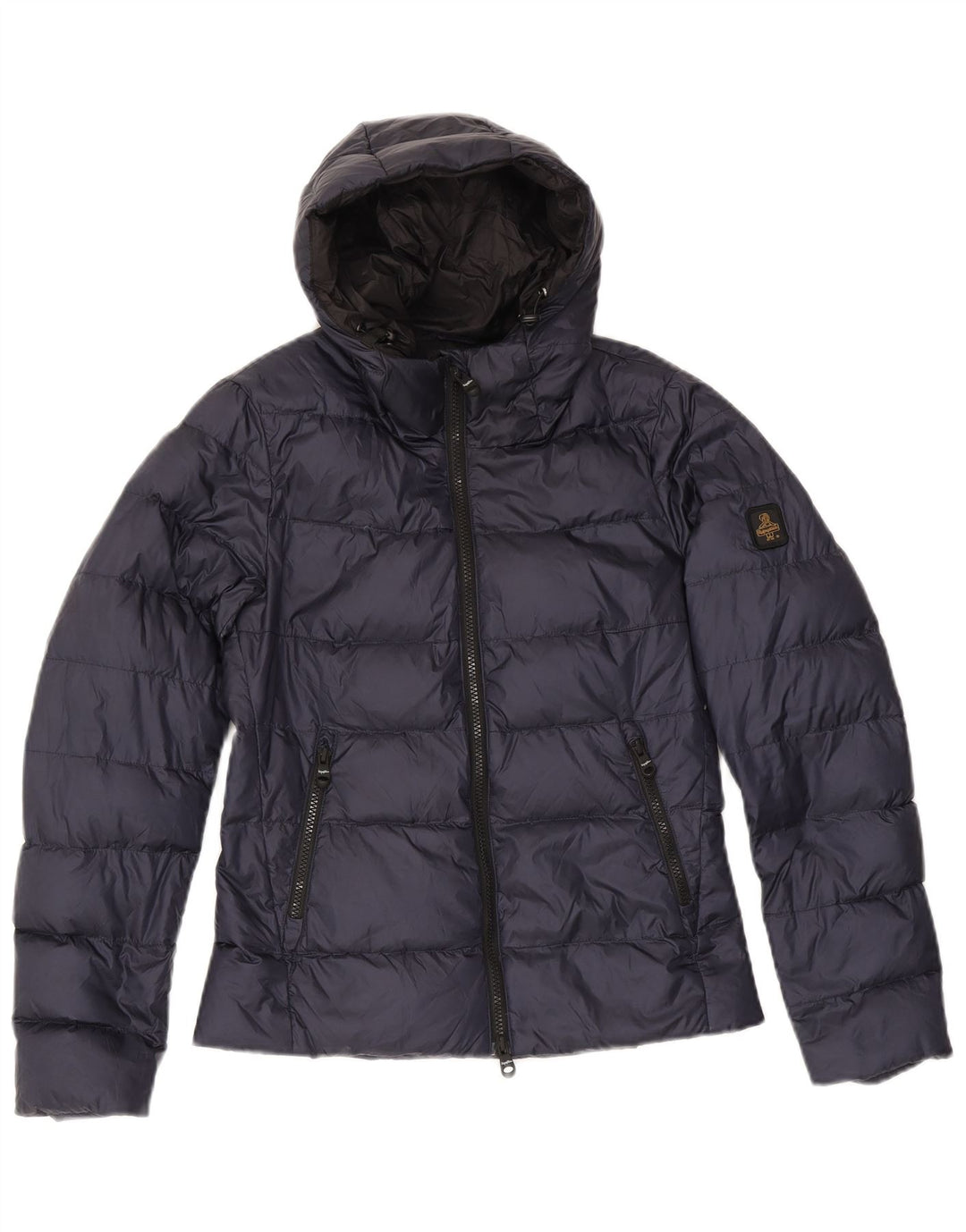 Refrigiwear Wattierte Damenjacke mit Kapuze IT 40 Small Marineblau