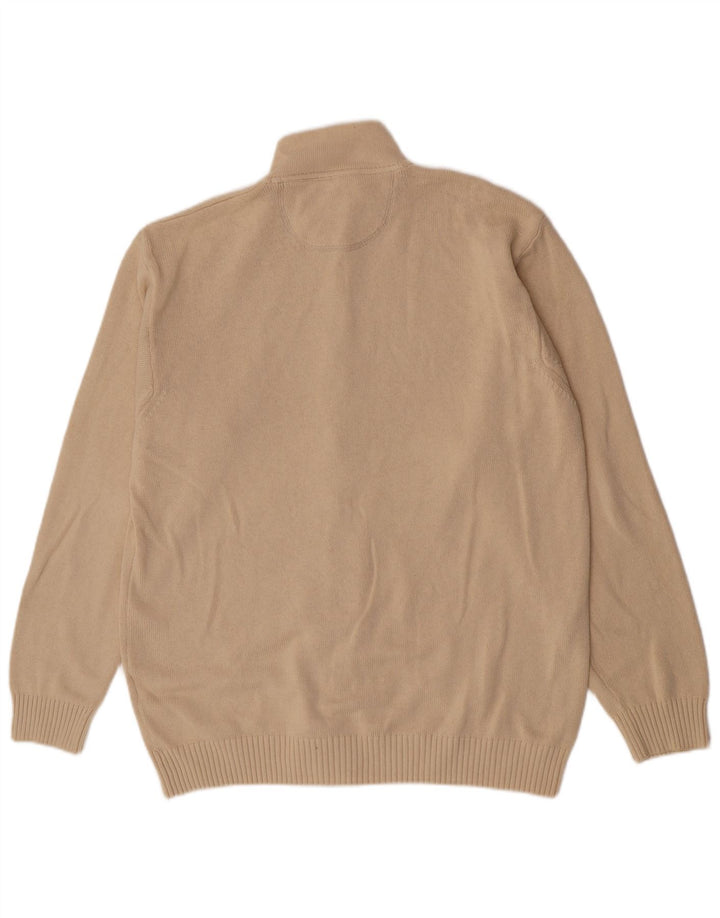 Gant Herren Strickjacke 2XL Beige Baumwolle