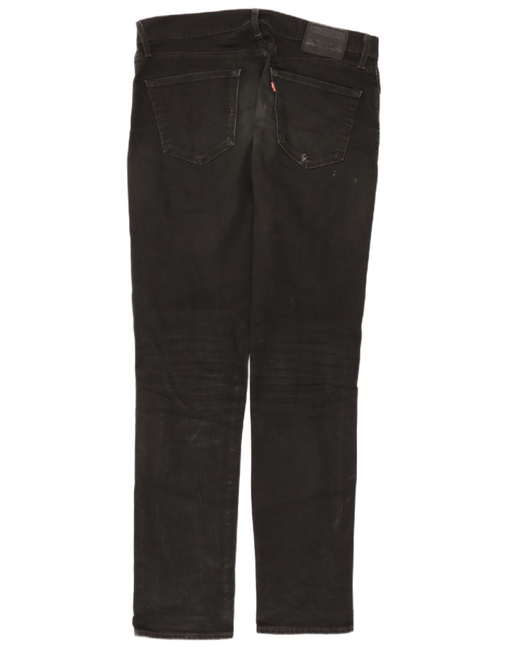Levi's Herren Slim Jeans W34 L34 Schwarze Baumwolle