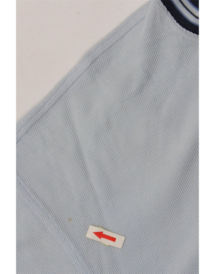 LACOSTE Herren T-Shirt Top Größe 7 2XL Blaue Baumwolle