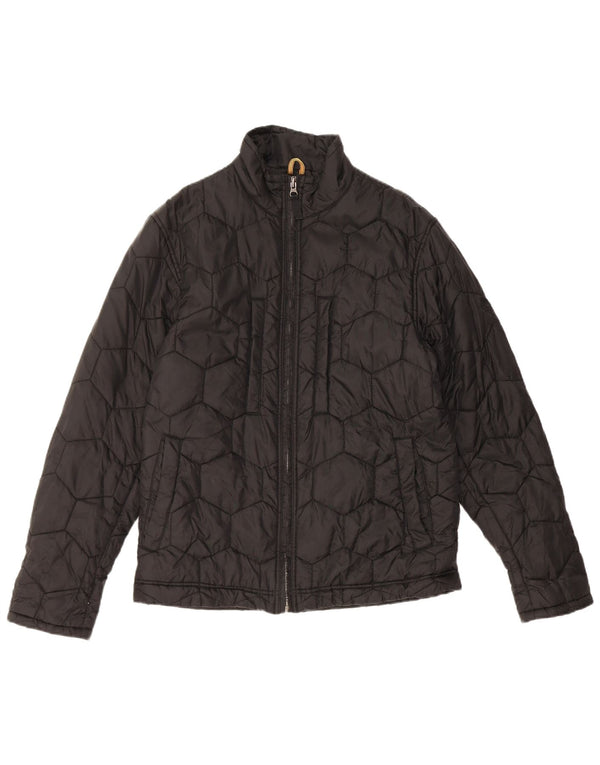 Timberland Herren Wattierte Weste UK 38 Medium Schwarz Nylon