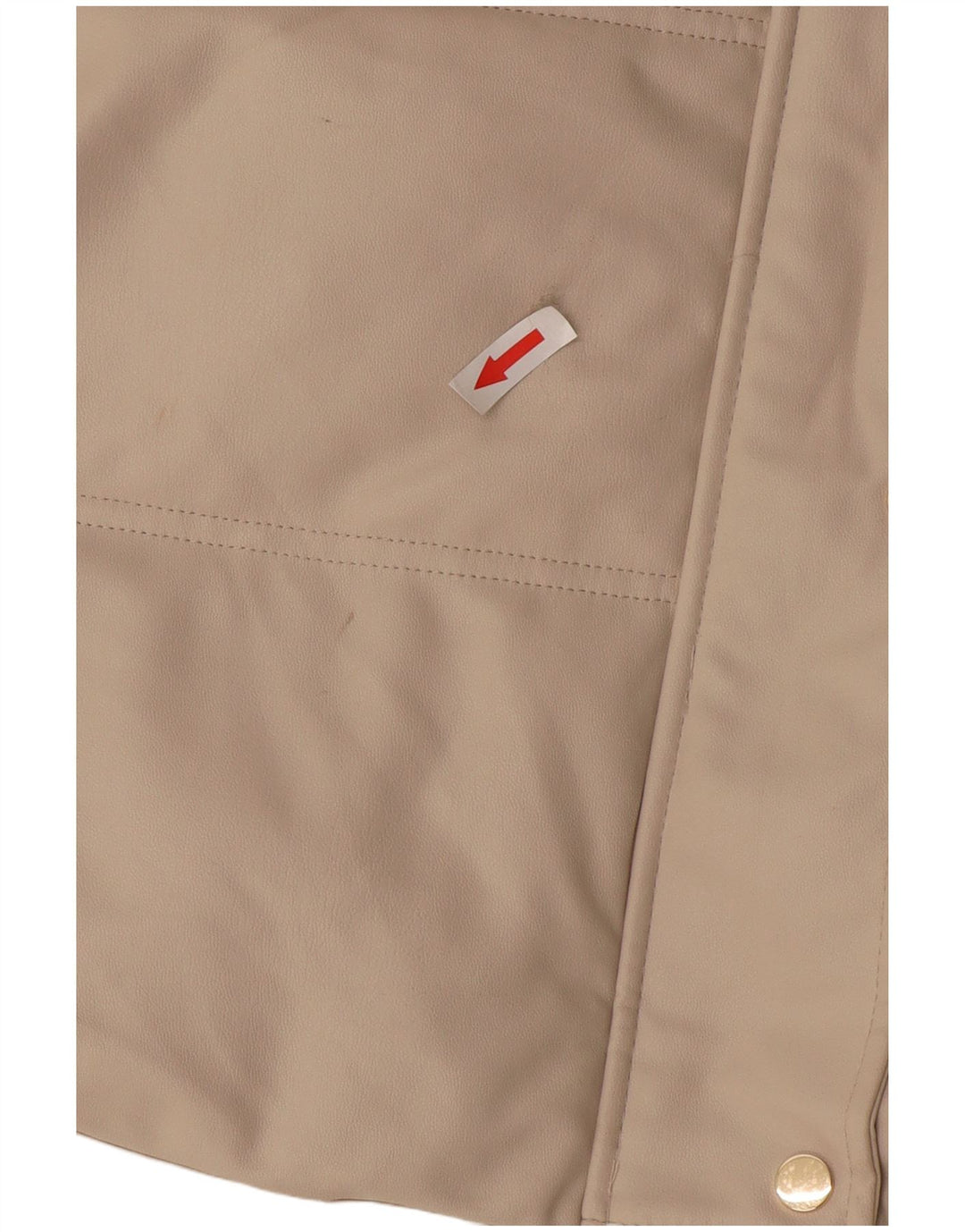 Zara Damen Kapuzenjacke, ärmellos, gepolstert, UK 14, Mittelbeige, Polyester