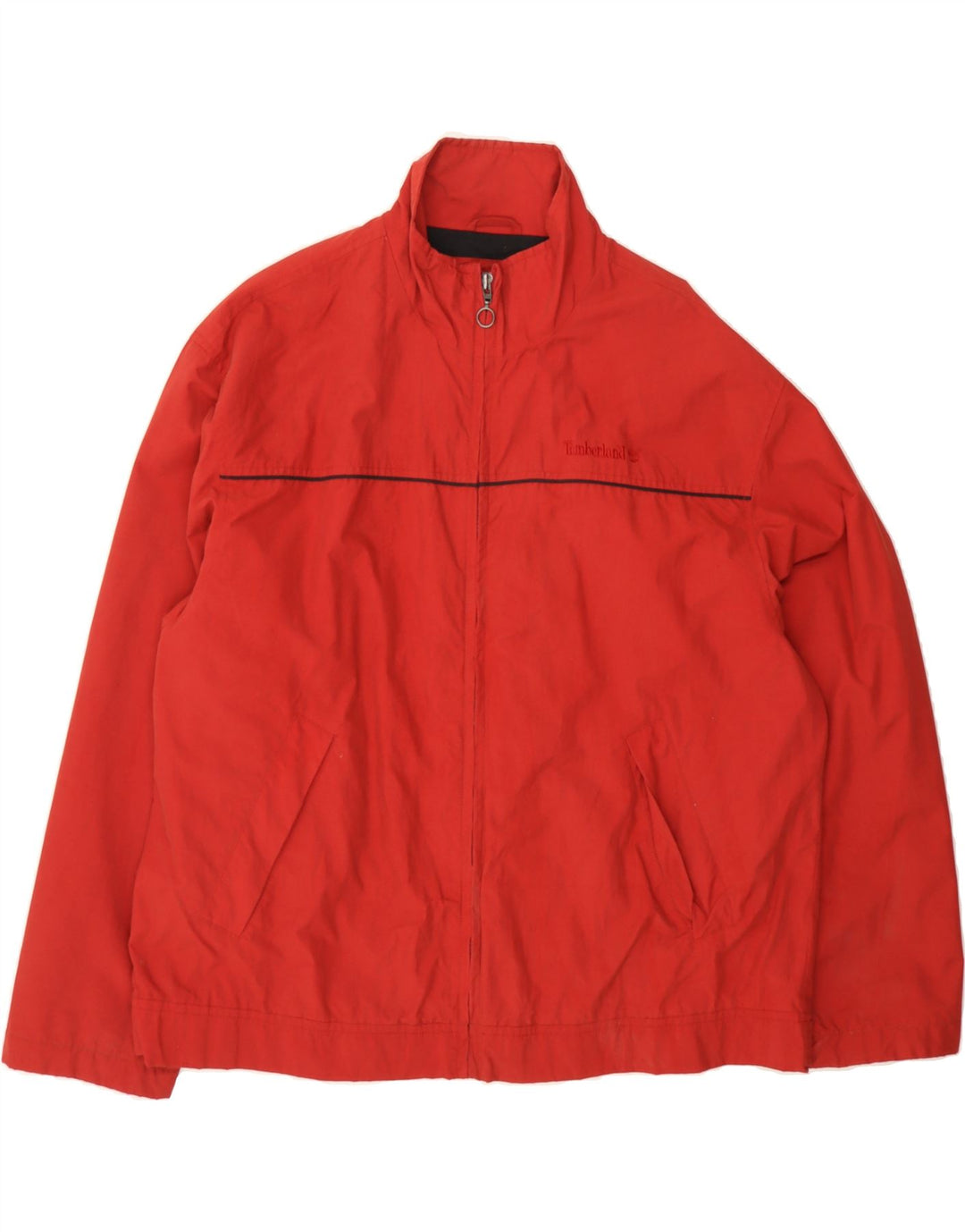TIMBERLAND Mens Bomber Jacket UK 40 Large Red Cotton Vintage Timberland and Second-Hand Timberland from Messina Hembry 