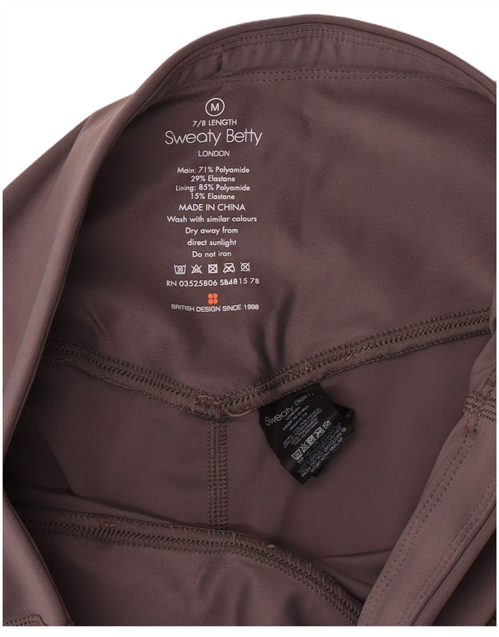 SWEATY BETTY Damen London Leggings UK 12 Mittelgraues Polyamid