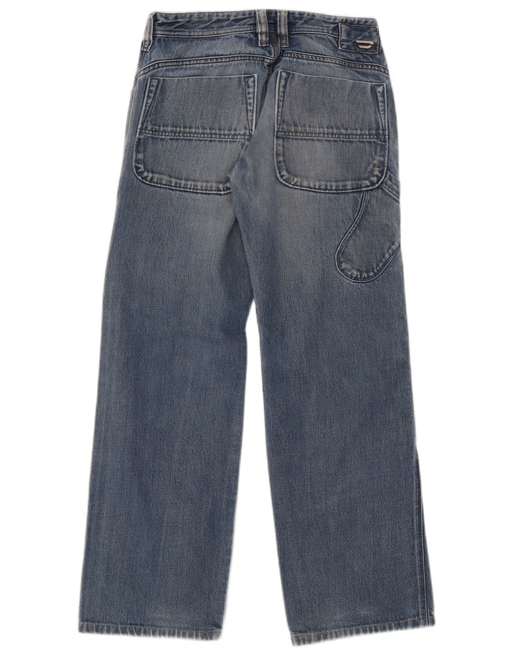 Diesel Damen Cargo Loose Jeans W30 L30 Blaue Baumwolle