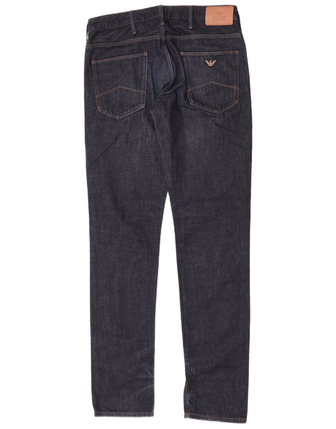 Armani Herren Slim Jeans W31 L33 Marineblaue Baumwolle