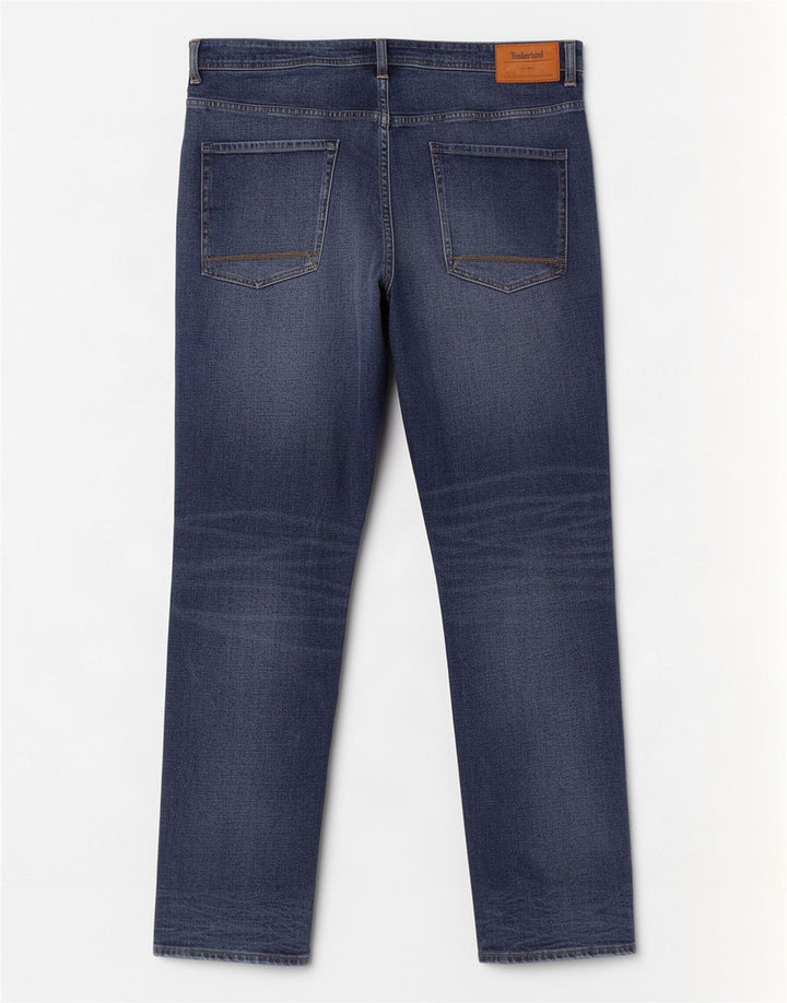 Timberland Herren Straight Jeans W42 L32 Blaue Baumwolle