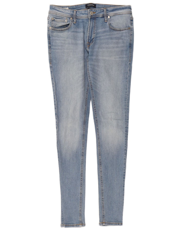 Jack & Jones Mens Skinny Jeans  W32 L34 Blue Cotton
