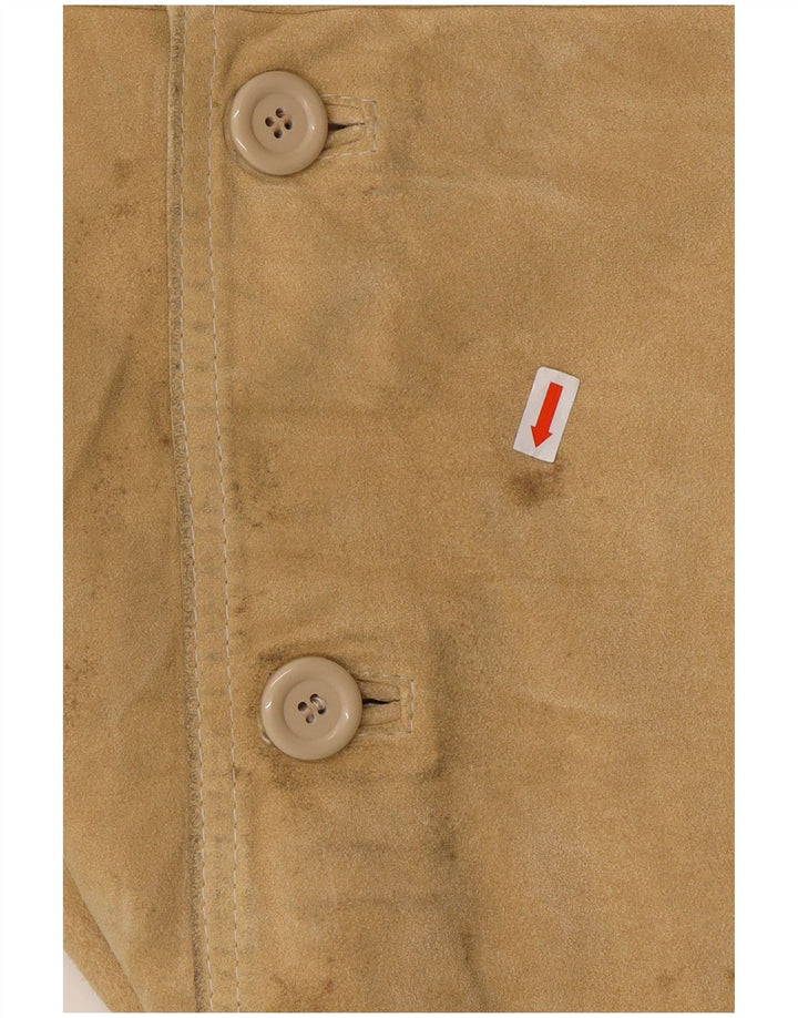 CONBIPEL Herren Wildlederjacke UK 40 Large Beige Leder