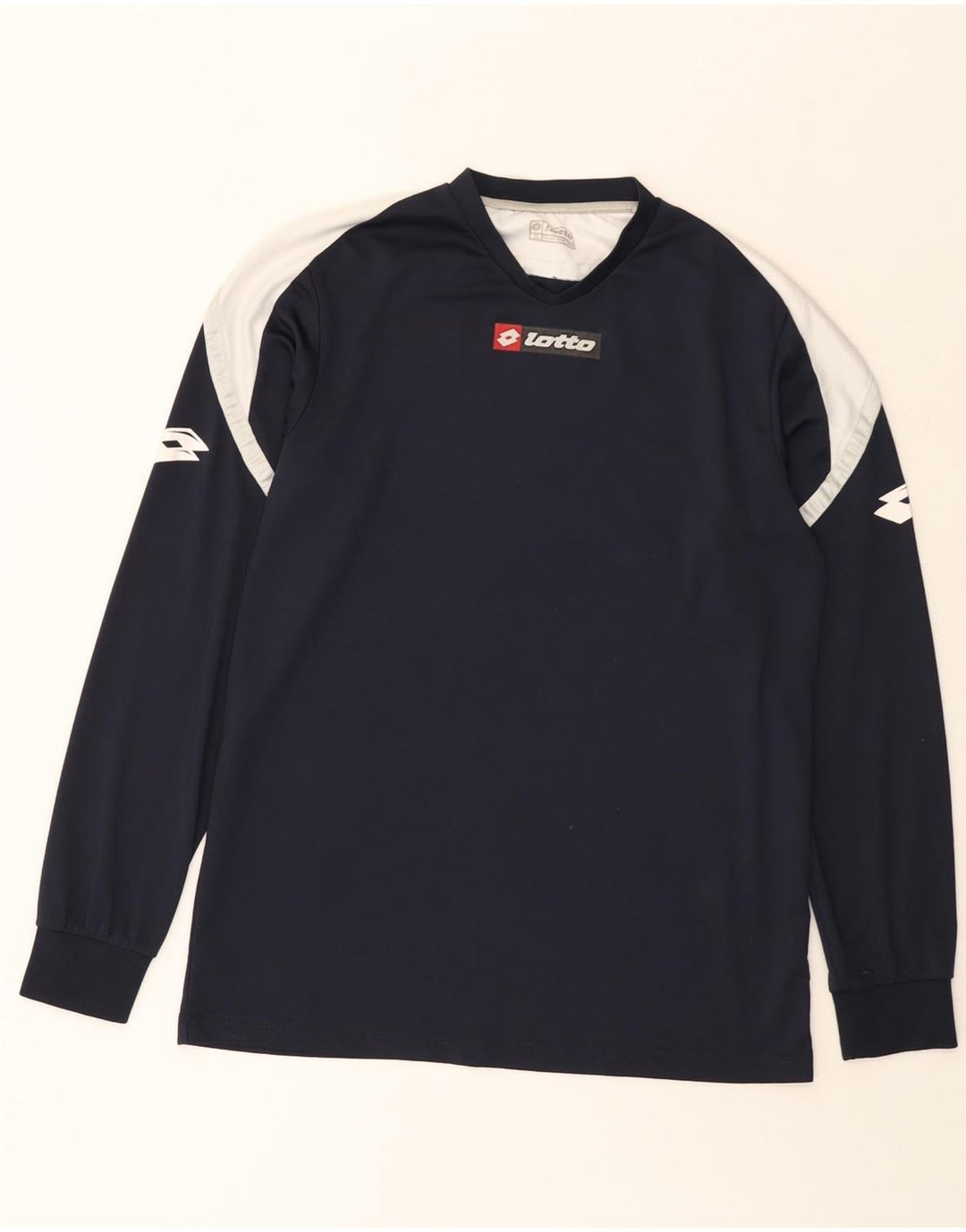 Lotto Herren-Grafikoberteil, langärmelig, XL, Marineblau, Farbblock