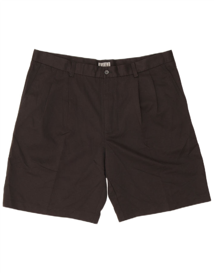 Izod Herren Golf Chino Shorts W40 XL Schwarz Polyester