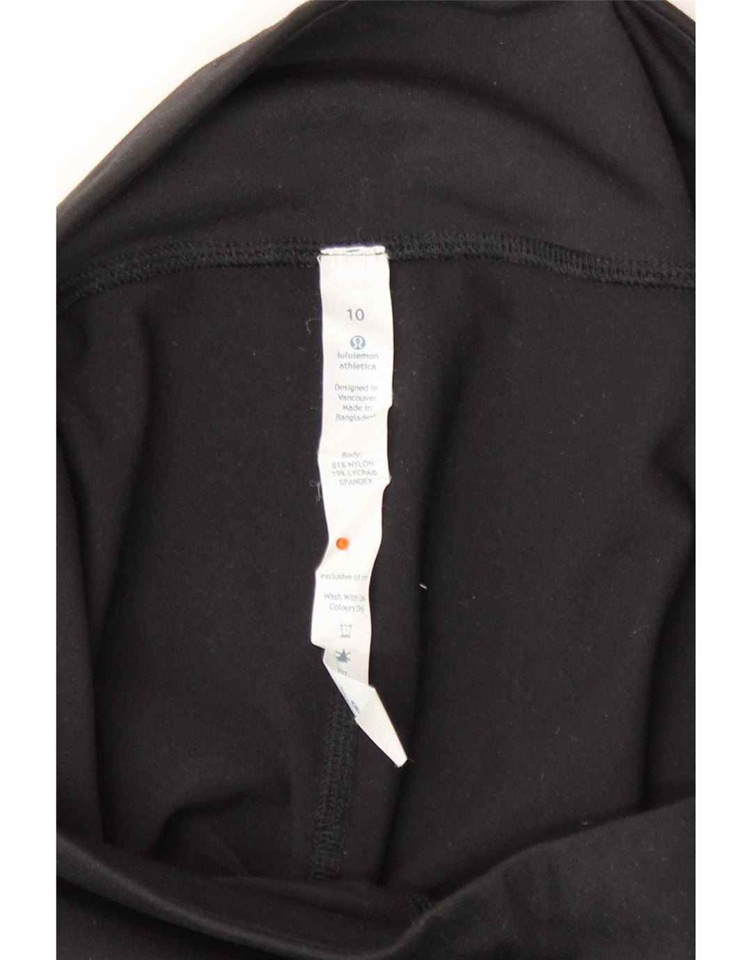 Lululemon Damen Leggings US 10 Large Schwarz Nylon