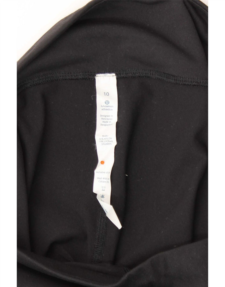 Lululemon Damen Leggings US 10 Large Schwarz Nylon