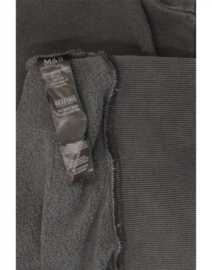 Marks & Spencer Damen-Pullover mit Grafik-Übergröße, Kapuzenpullover, Gr. 14, mittelschwarz