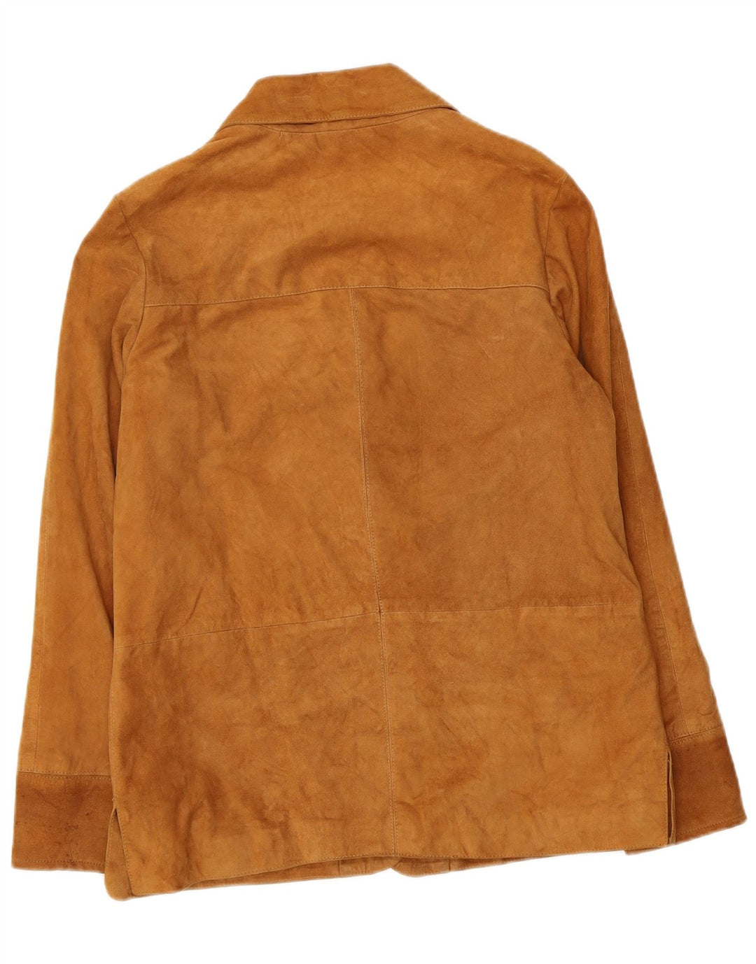 Vintage Damen Wildlederjacke UK 14 Großes braunes Leder