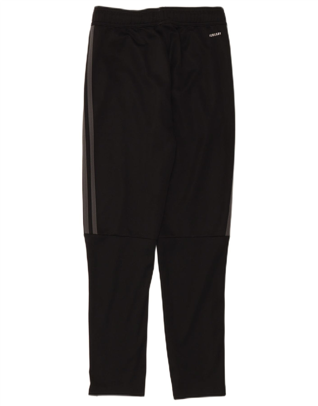 ADIDAS Boys Aeroready Tracksuit Trousers 11-12 Years Black Polyester