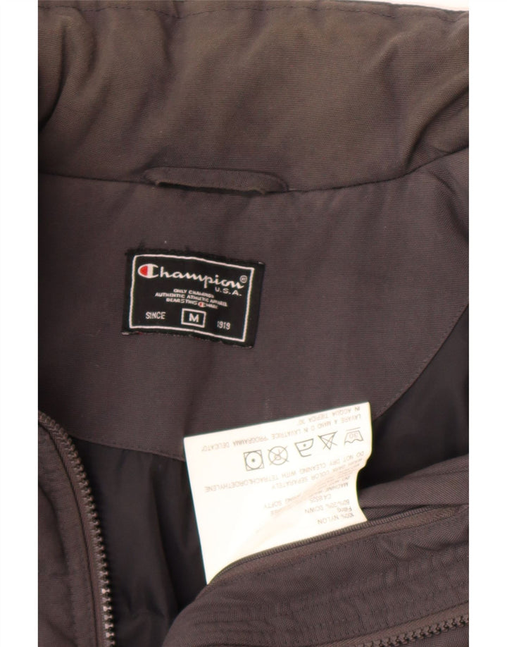 Champion gepolsterter Herrenmantel UK 38 Mittelschwarzes Nylon