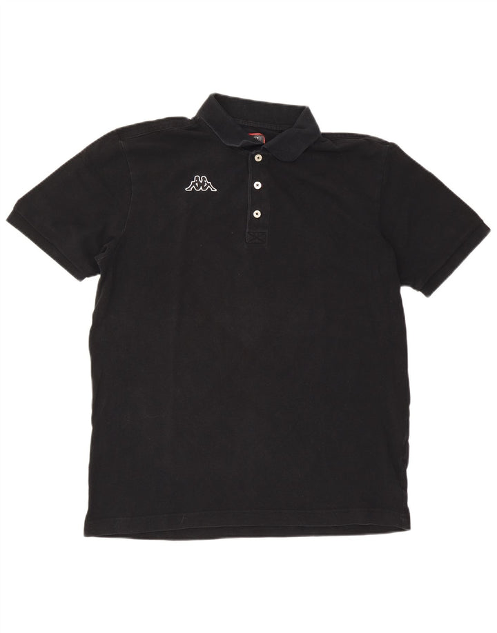 Kappa Herren Poloshirt XL Schwarz Baumwolle