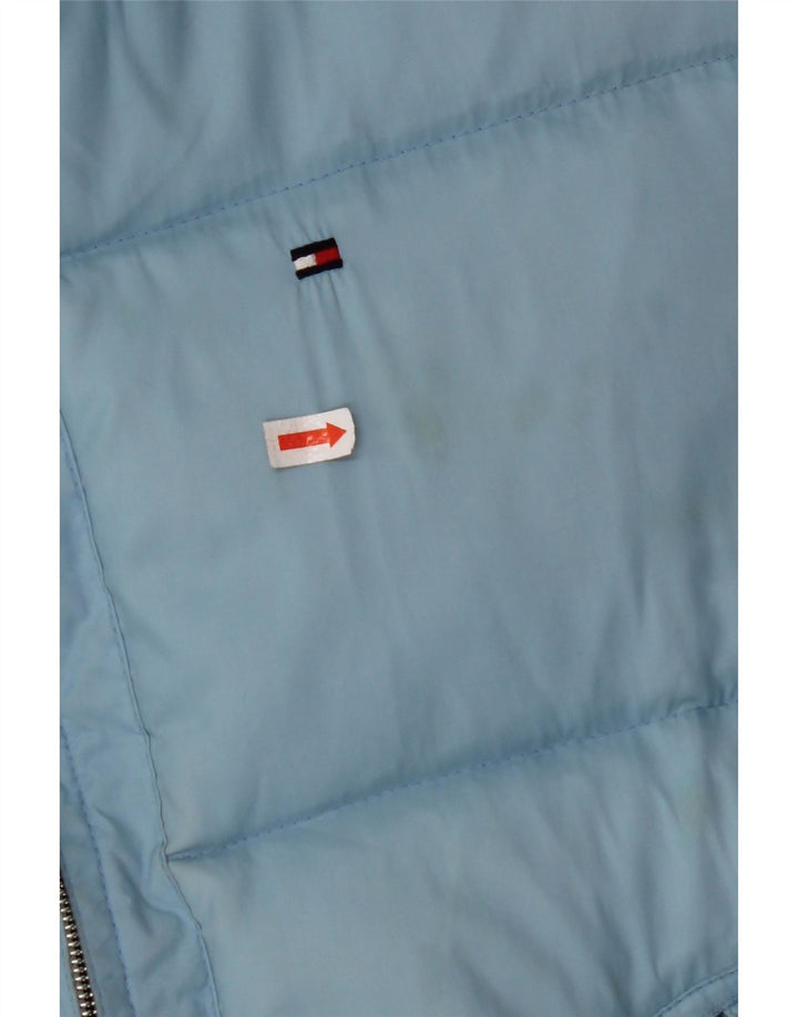 TOMMY HILFIGER Wattierte Weste für Jungen, 15–16 Jahre, XL, blaues Nylon