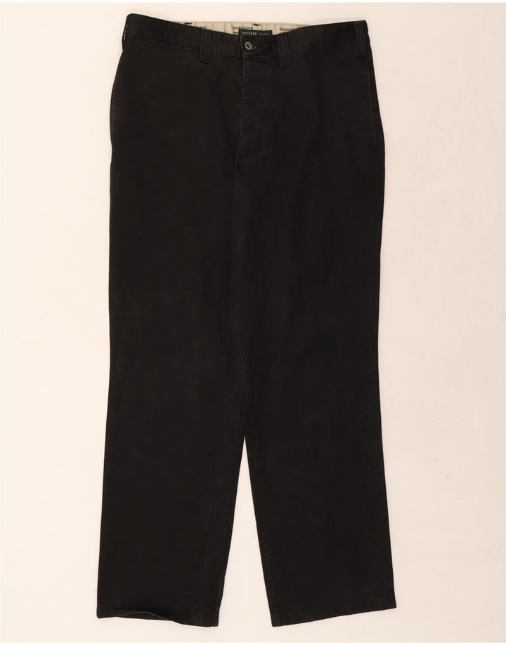 Dockers Herren Khakis Straight Chino Hose W34 L31 Schwarz