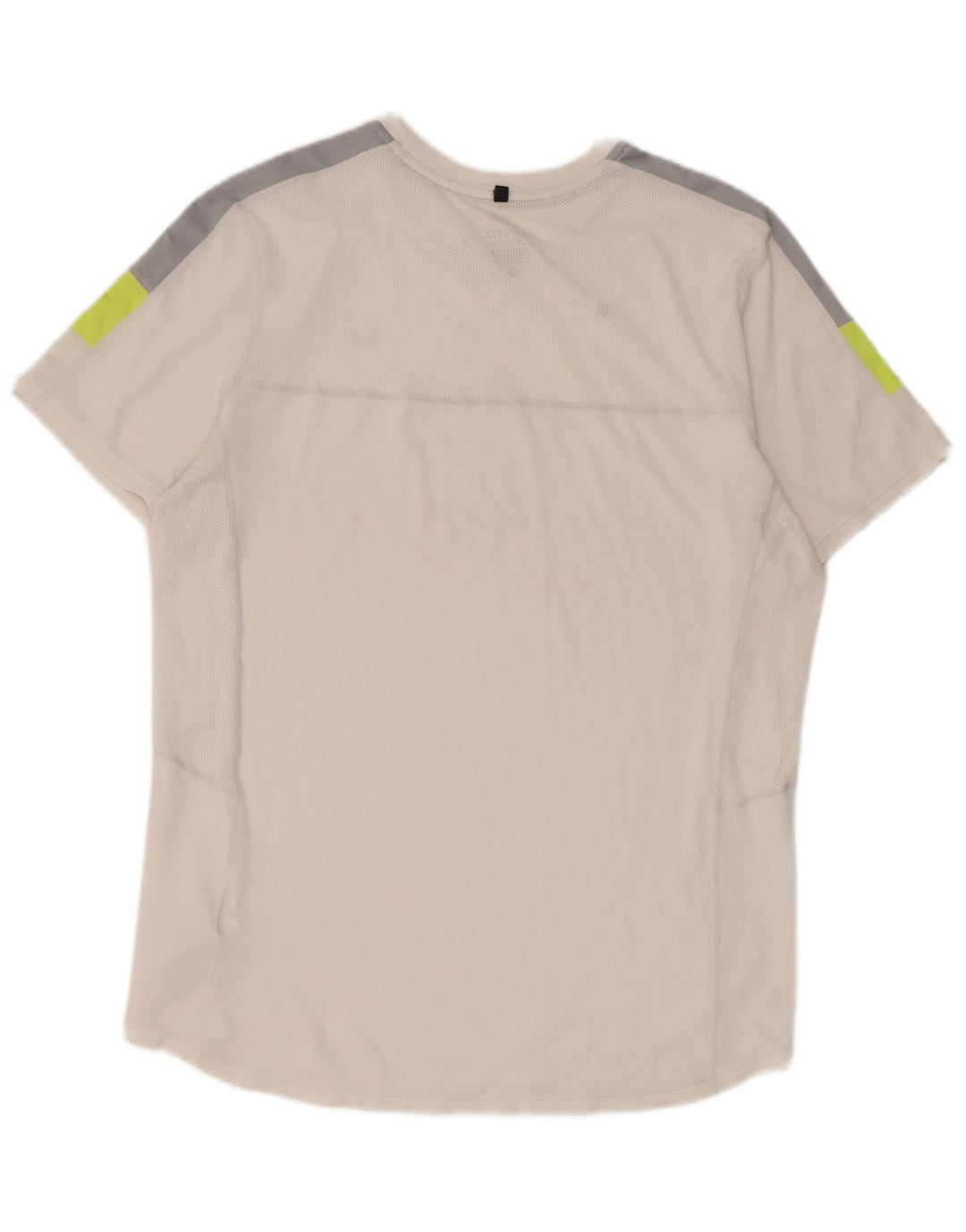 Nike Herren Dri Fit T-Shirt-Oberteil Mittelweißes Colourblock-Polyester