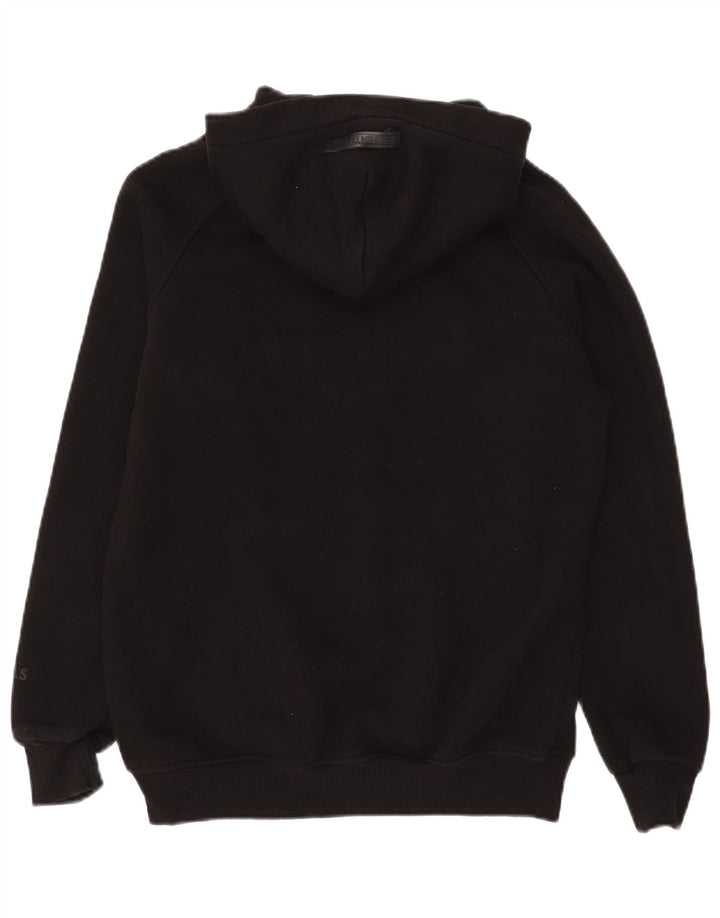 Essential Herren-Kapuzenpullover mit Grafik, mittelschwarz, Baumwolle
