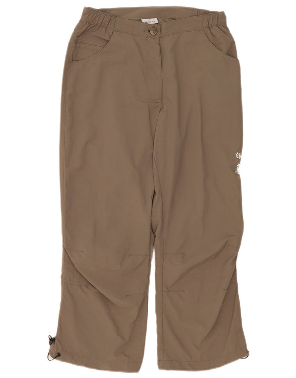 Jack Wolfskin Damen gerade geschnittene Hose UK 8 Small W30 L23 Beige