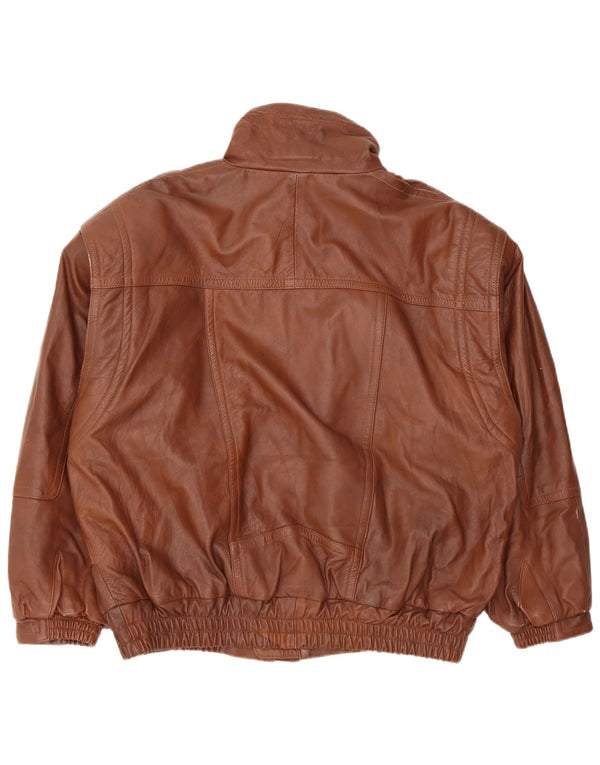 Vintage Herren Lederjacke UK 40 Large Braun