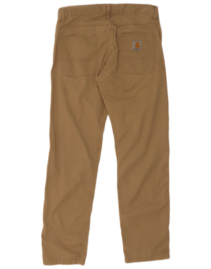 Carhartt Herren Gerade Freizeithose W32 L32 Braunes Polyester