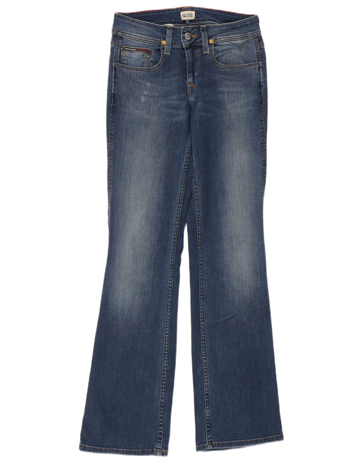 Tommy Hilfiger Damen Bootcut Jeans W28 L32 Blaue Baumwolle