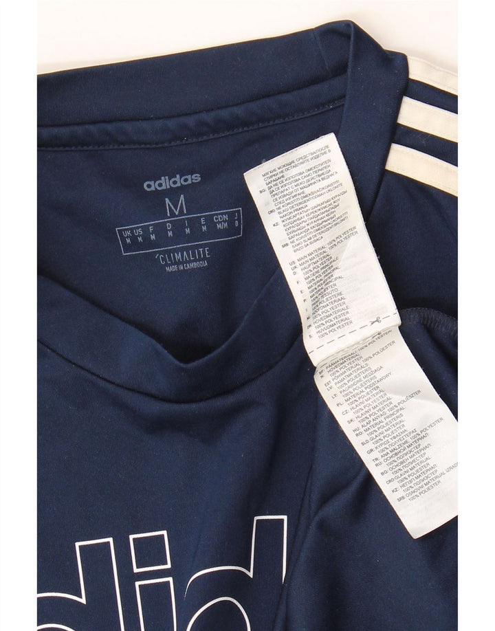 Adidas Herren Grafik T-Shirt Top Medium Marineblau Polyester