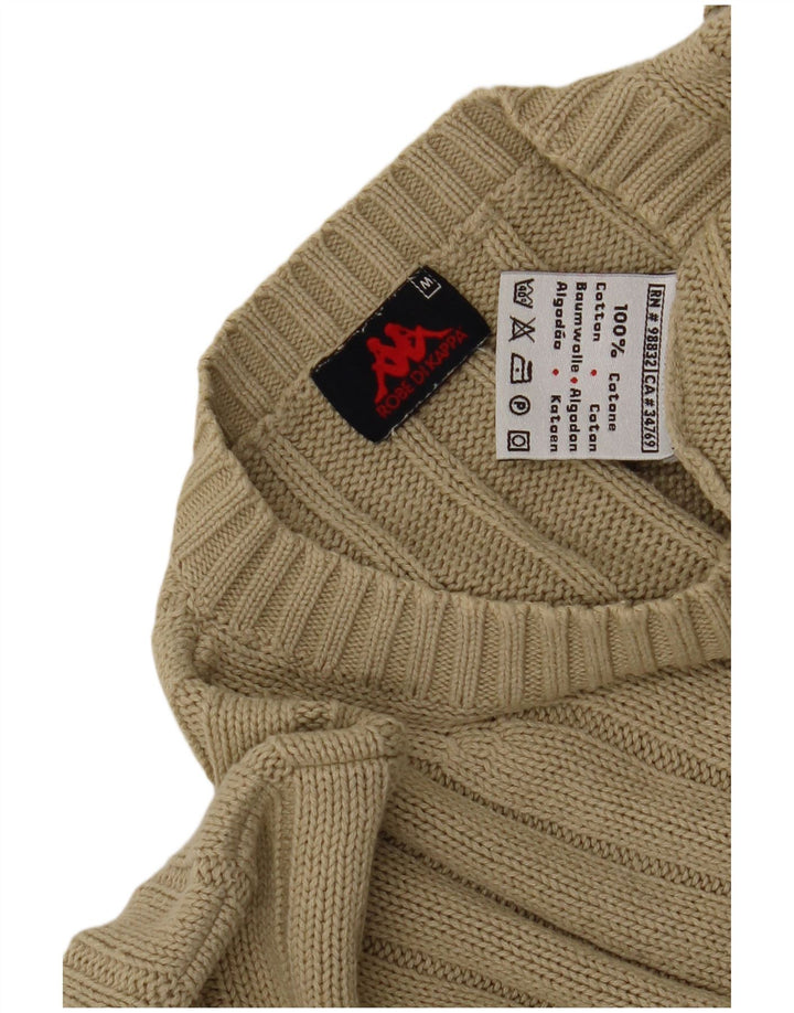 Kappa Herren-Pullover mit Rundhalsausschnitt, mittelbeige Baumwolle