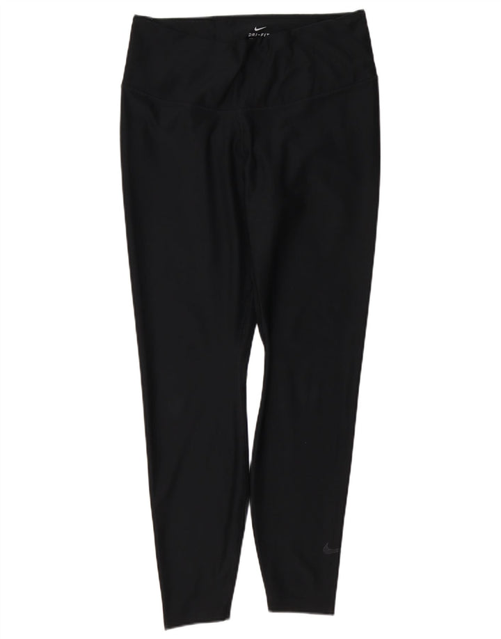 Nike Damen Dri Fit Leggings UK 18 XL Schwarz Polyester