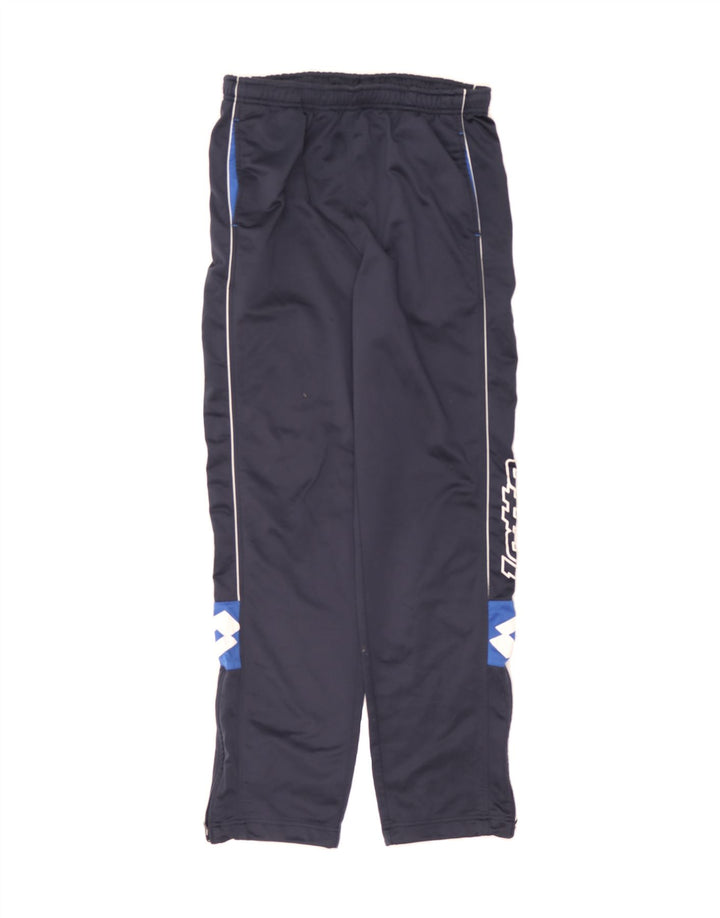 LOTTO Mens Graphic Tracksuit Trousers Large Navy Blue Polyester Vintage Lotto and Second-Hand Lotto from Messina Hembry 