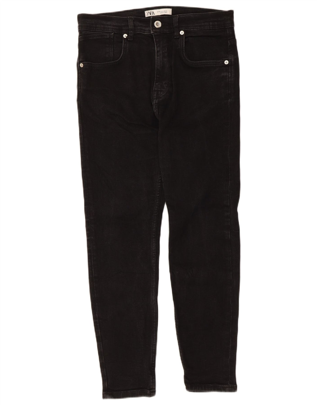 Kurze Jeans für Herren von Zara, EU 40, mittelgroß, W31, L25, Schwarz
