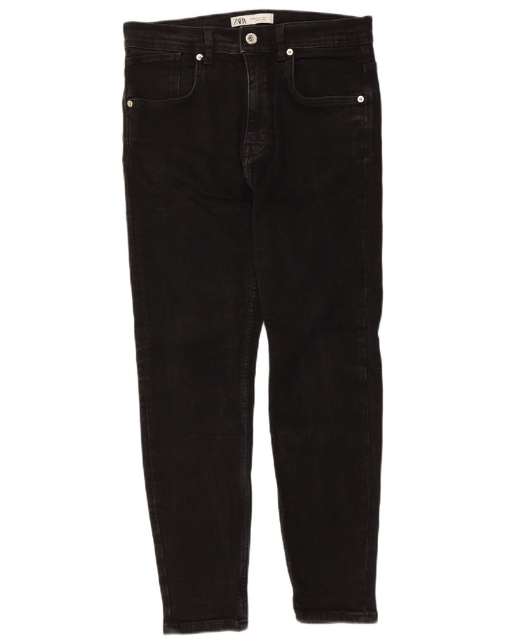 Kurze Jeans für Herren von Zara, EU 40, mittelgroß, W31, L25, Schwarz
