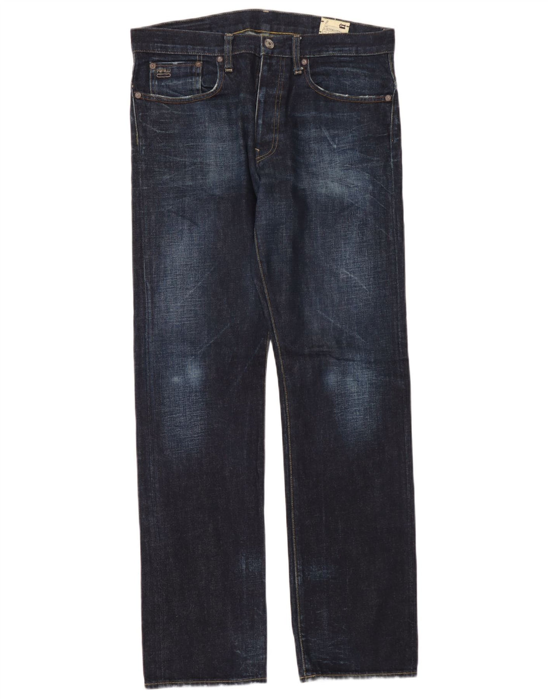 G-Star Herren 3301 Straight Jeans W34 L34 Marineblau