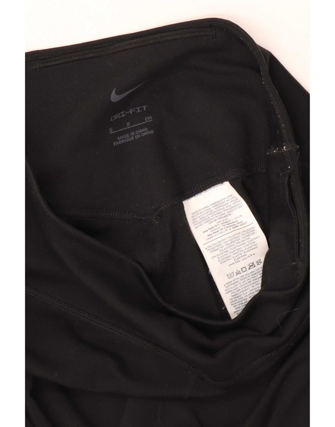 Nike Damen Dri Fit Leggings UK 8 Small Schwarz Polyester